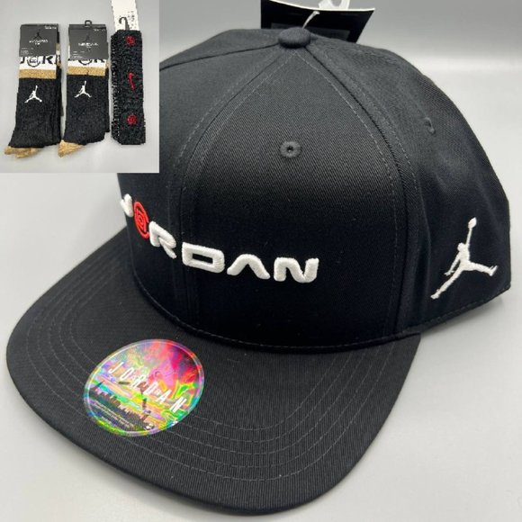 Jordan Other - Air Jordan x Clot Jumpman Hat Snapback Cap Black Chicago Bulls with Free Gift